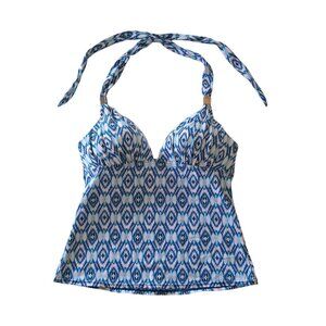 The Forever Tankini Aztec Chevron Boho Print Halter Top